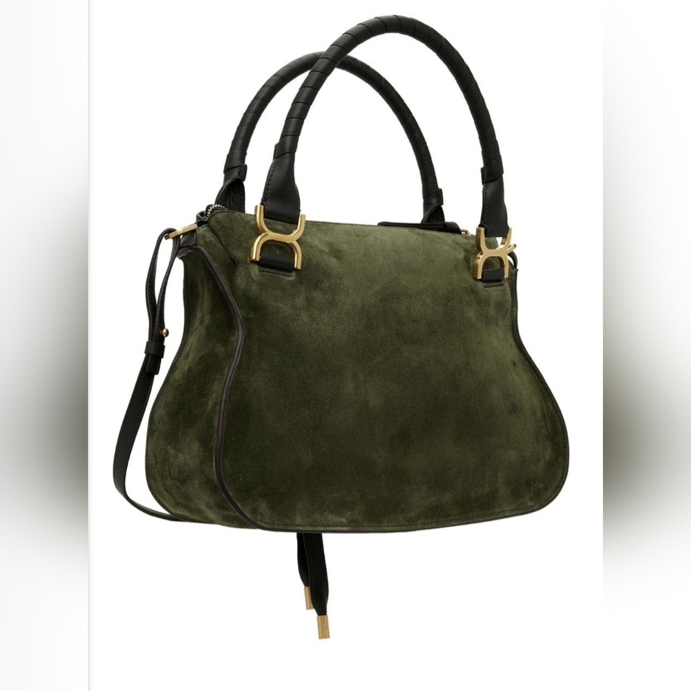 Chloé Olive Green Medium Marcie Bag - Picture 3 of 11